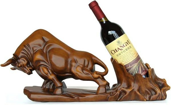 Wine Holder Wine Rack Wine shelf Countertop Art Pioneer Cattle Crafts Home Decorations Interior