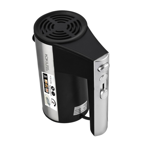 ACKILISS 800W Hand Mixer,5-Speed Electric Beater, 2 Beaters & 2 Dough Hooks