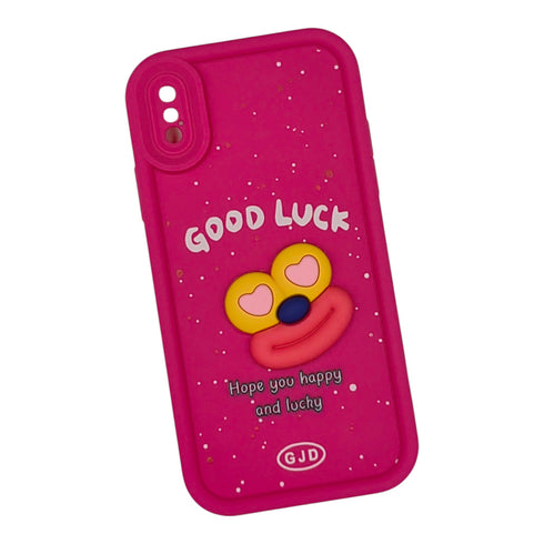 Cute 3D Cartoon Silicone Phone Case Cover Compatible with Iphone - X