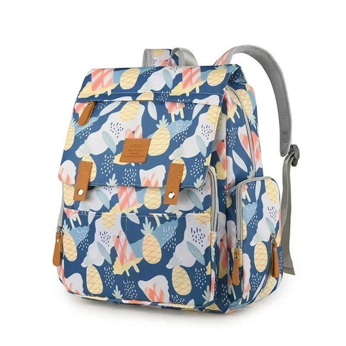 Print Backpack Diaper Changing Bags Oxford Mother and Baby Bag Nappy Bag