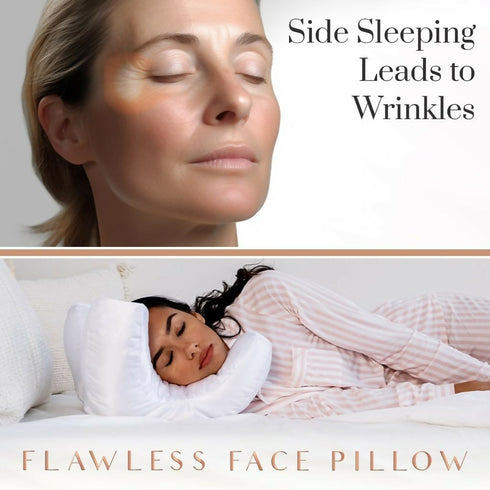 Flawless Face Pillow-Beauty Sleep, Anti Wrinkles-Aging, Back Sleeping