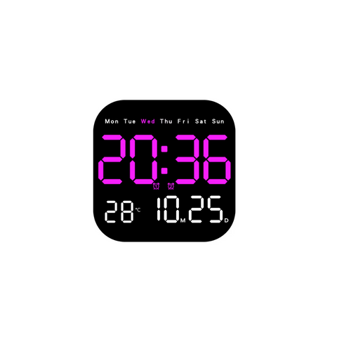 Digital Clock,LED Large Display Wall Alarm Clock