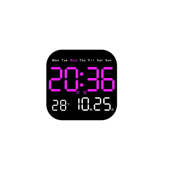 Digital Clock,LED Large Display Wall Alarm Clock