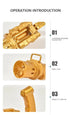 Electric Mini Gatling Bubble Gun Toy Bubble Machine Gun with Bubble Water