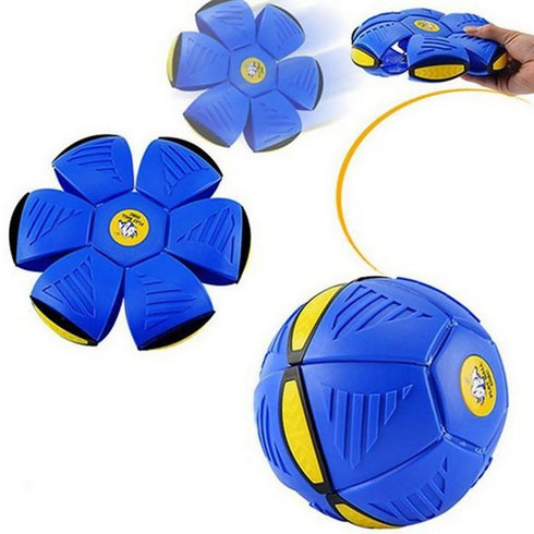 Flat Ball Frisbee UFO Flying Disc & Throwing Ball - Blue