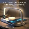 15W LED Desk Lamp with USB Charging Port, Night Table Lamp with 3 Touch Light Modes