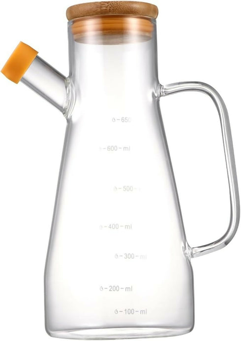 900Ml Transparent Glass Oil Bottle