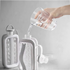 2-in-1 Portable Water Bottle/Ice Cube Maker - White, Transparent