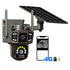 Outdoor Security SIM 4G Solar Camera Dual Lens Three Screens 360 Degree Night Vision.