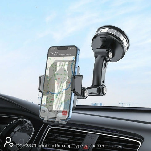 DCA33 Chariot 3 Axis Mechanical Suction Phone Dash Holder