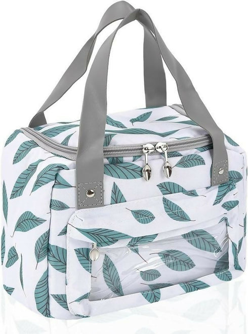 Insulated Thermal Breakfast Lunch Bag - Forest Leaves