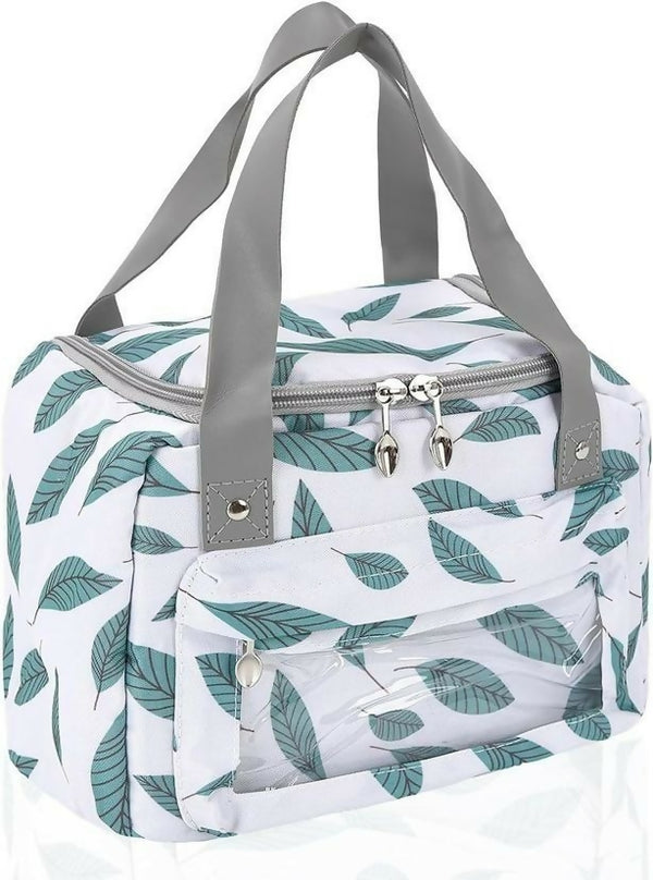 Insulated Thermal Breakfast Lunch Bag - Forest Leaves