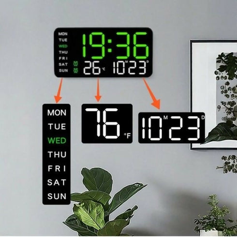 LED Digital Wall Clock