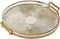 Luxury Round Decorative Serving Tray with Handles