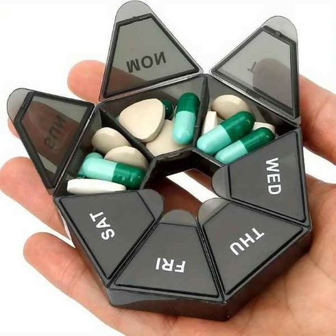 Quality Waterproof 7 Grid Easy Use Pill Box Organizer Case