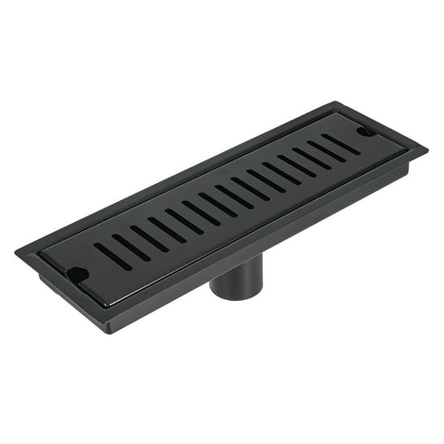 Black Linear Rectangular Floor Drain : 400x100mm