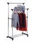 Stainless Steel Premium Double-Pole Adjustable and Portable Clothes Hanger