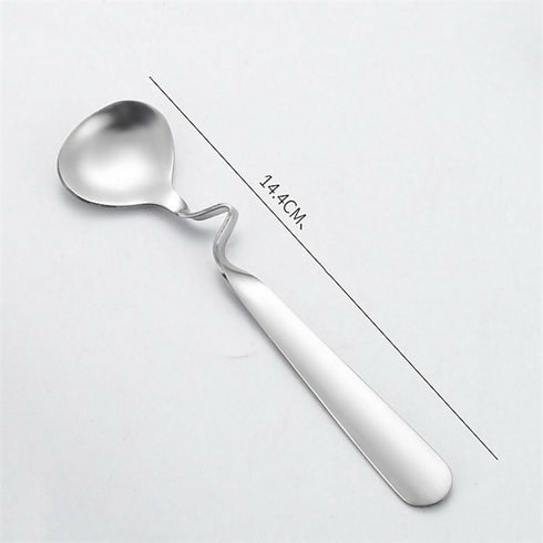 Set of 6 Creative Hanging Coffee Spoon Stirring Spoon Tea Spoon - 14.5CM - Rose Gold