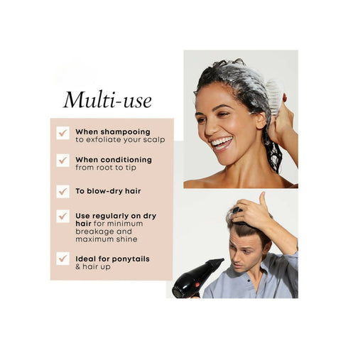 4-In-1 Rechargeable Silicone Massager Shampoo Brush