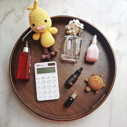 Modern Sturdy Circle Serving Fancy Tray: