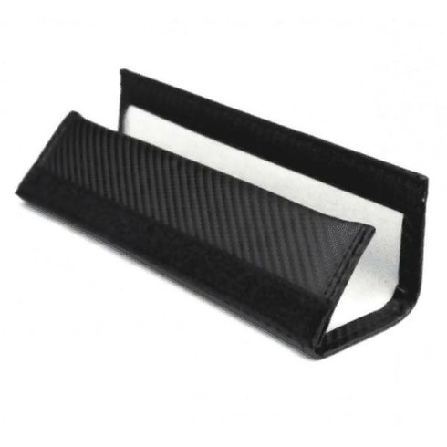 2 Black Car Seat Belt Cover Pads