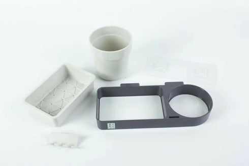 wall mounted toiletries storage rack