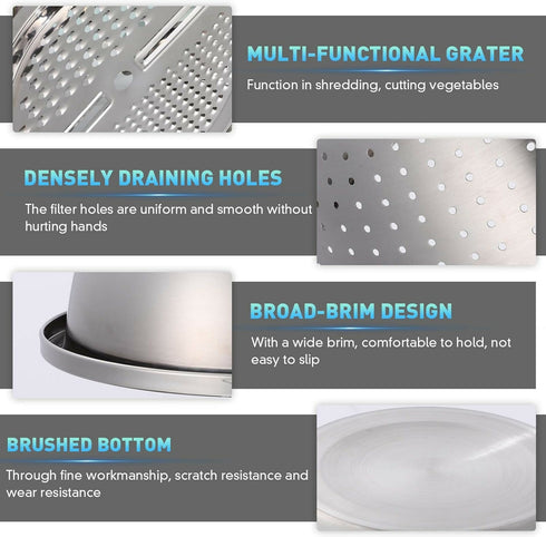 Multifunctional Stainless steel Basin 28cm