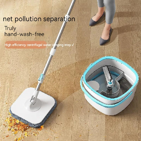 360° Rotation Mop and Bucket System Square Spinning Mops