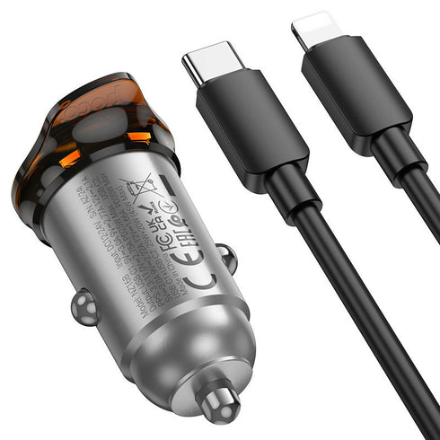 Hoco Mini Size High Power Car Charger Set 45W - NZ16B