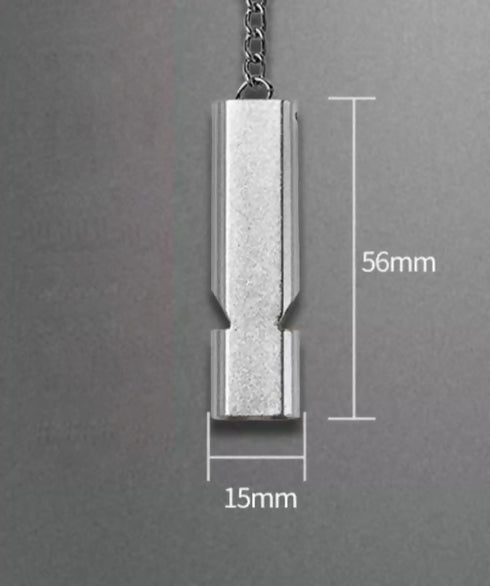 Double Pipe High Decibel Outdoor Camping Hiking Survival Whistle