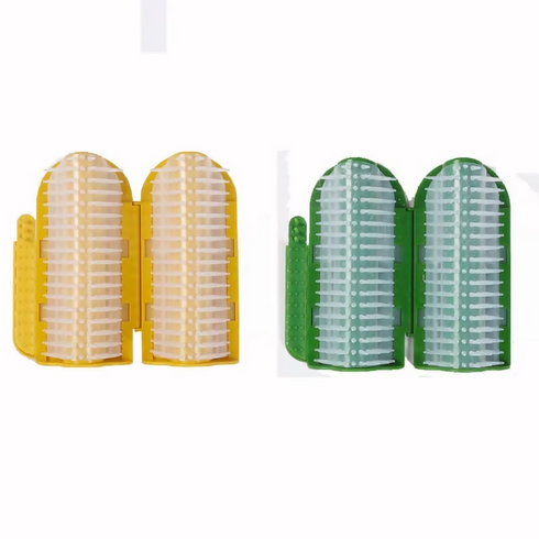 Plastic Large Size Cat Self Groomer Wall Table Corner Soft Massage Brush Grooming Comb Tool Pet Supplier-GREEN