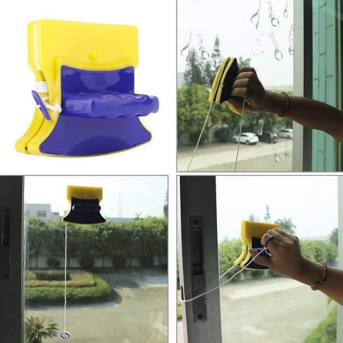 Magnetic glass cleaner