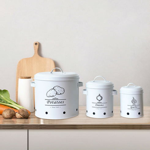 Portable Potato Onion Garlic Fresh Keeping Storage Can