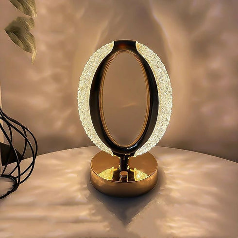 Table Lamp Luxurious Crystal Lamp With Type-C Charging Cable