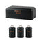Portable Stainless Steel Bread Bin And Canister Set - Red