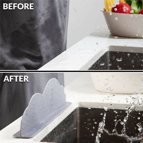 Cloud Silicone Splash Guard for Kitchen Sink-grey