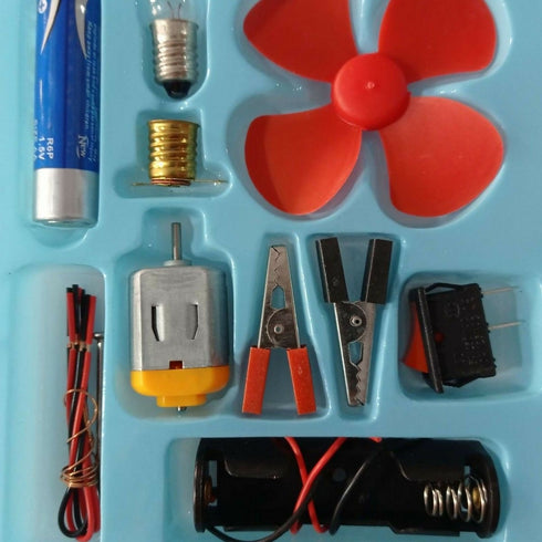 Electronic Science Project Kit for Kids | Light | Fan -blue