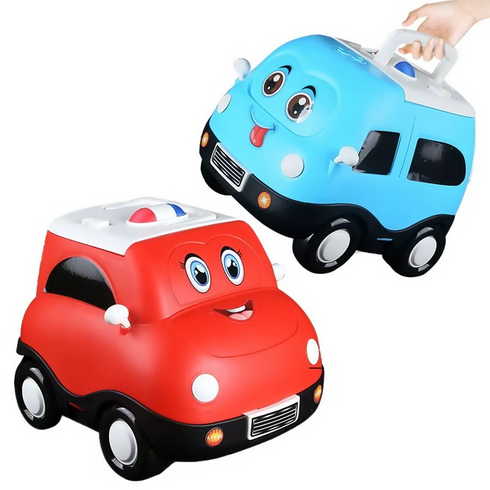 ids Toy Cars - Engaging Pull Back and Go Mini Vehicles with Storage Box, Perfect for 1-2 Year Old Boys' Playtime Adventures