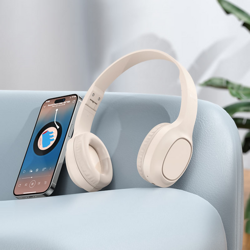 Wireless and wired headphones.
