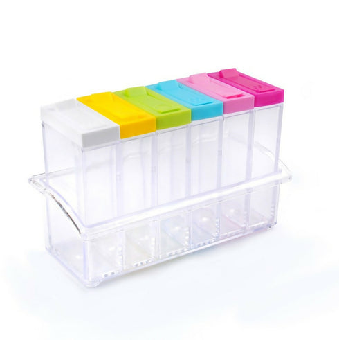 Plastic Spice Seasoning Shaker Container Set