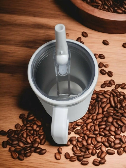 Stainless Steel Tumbler Flask with Flip Straw