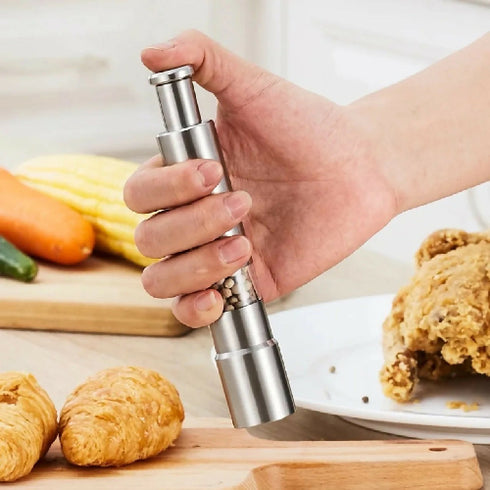 Adjustable Stainless-Steel Salt and Pepper Mill Grinder