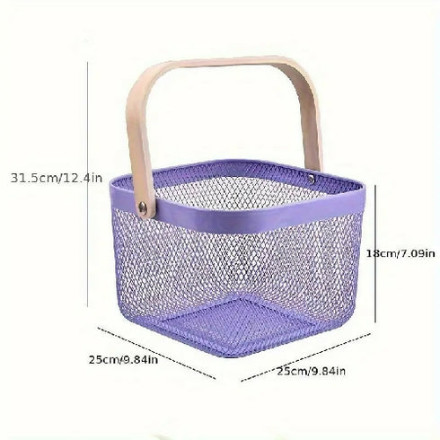 Multipurpose Metal Mesh Storage Basket