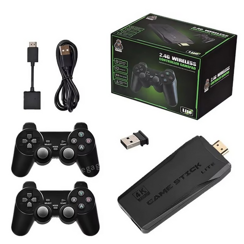 64GB 20000 Gamestick Retro Mini Game Console 4K hd M8 Game Stick with 2.4g Wireless Controller