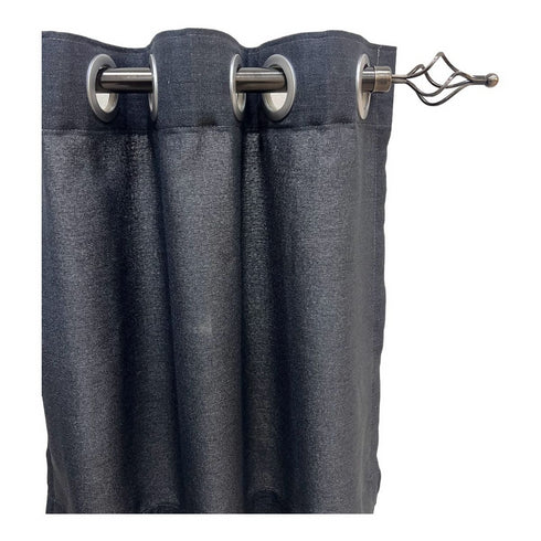Expandable Curtain Double Rod with Twisted Cage Finial - 2m