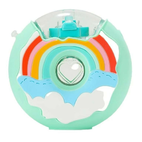 Donut Water Bottle with Straw and Strap