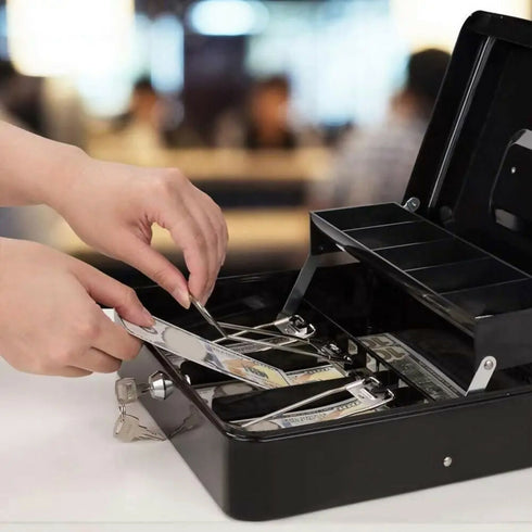 Large Metal Cash Box