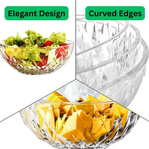 Salad Bowls with Lids 4pc Set