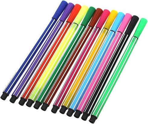 12 Kids Multi colour Carrot Water Pen