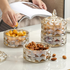 Candy jar with lid, amber glass